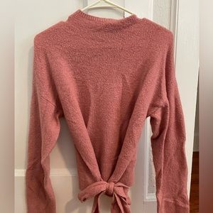 Pink bow sweater